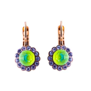 Medium Rosette Leverback Earrings in "Mint Chip" *Preorder*