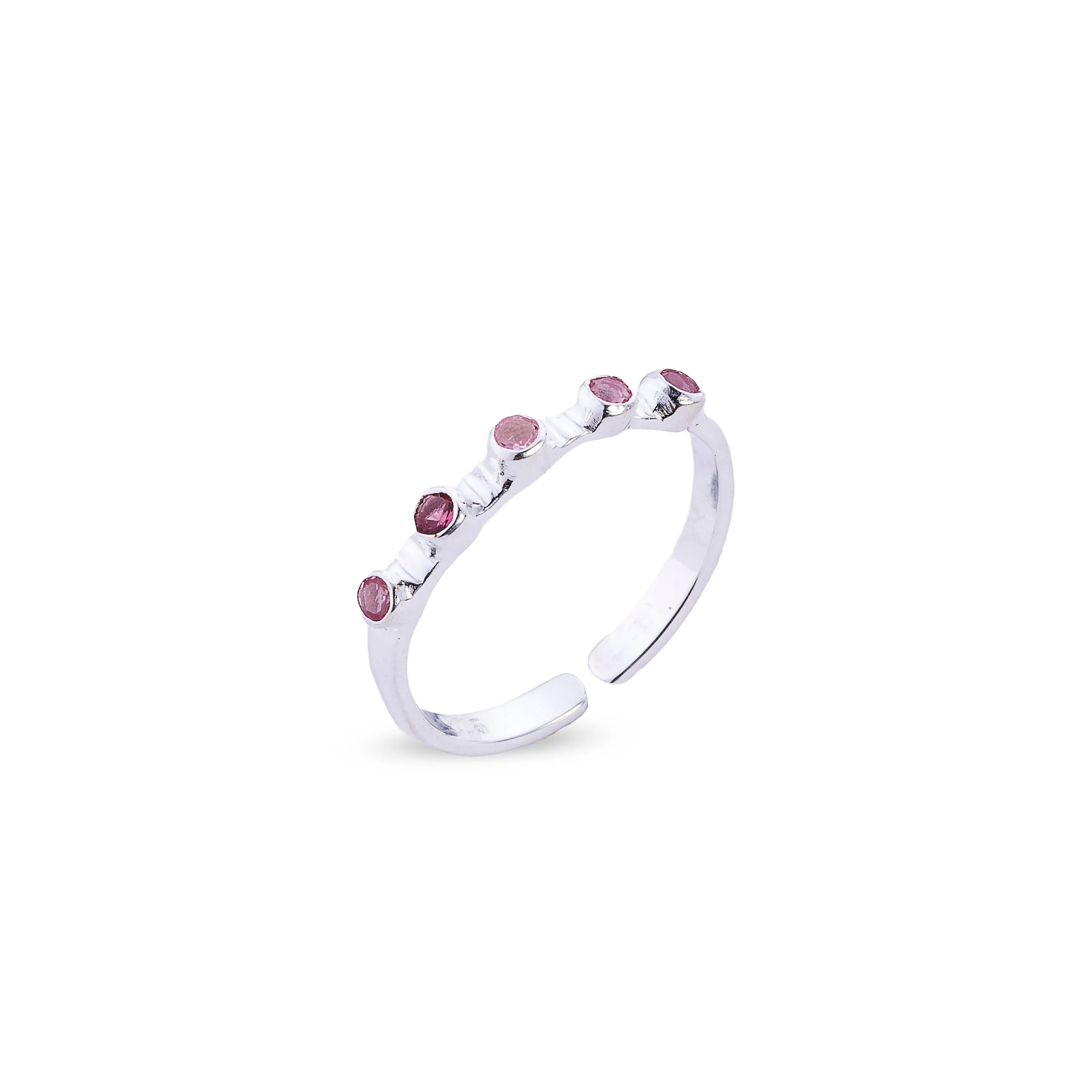 Melina Birthstone Ring, Sterling Silver