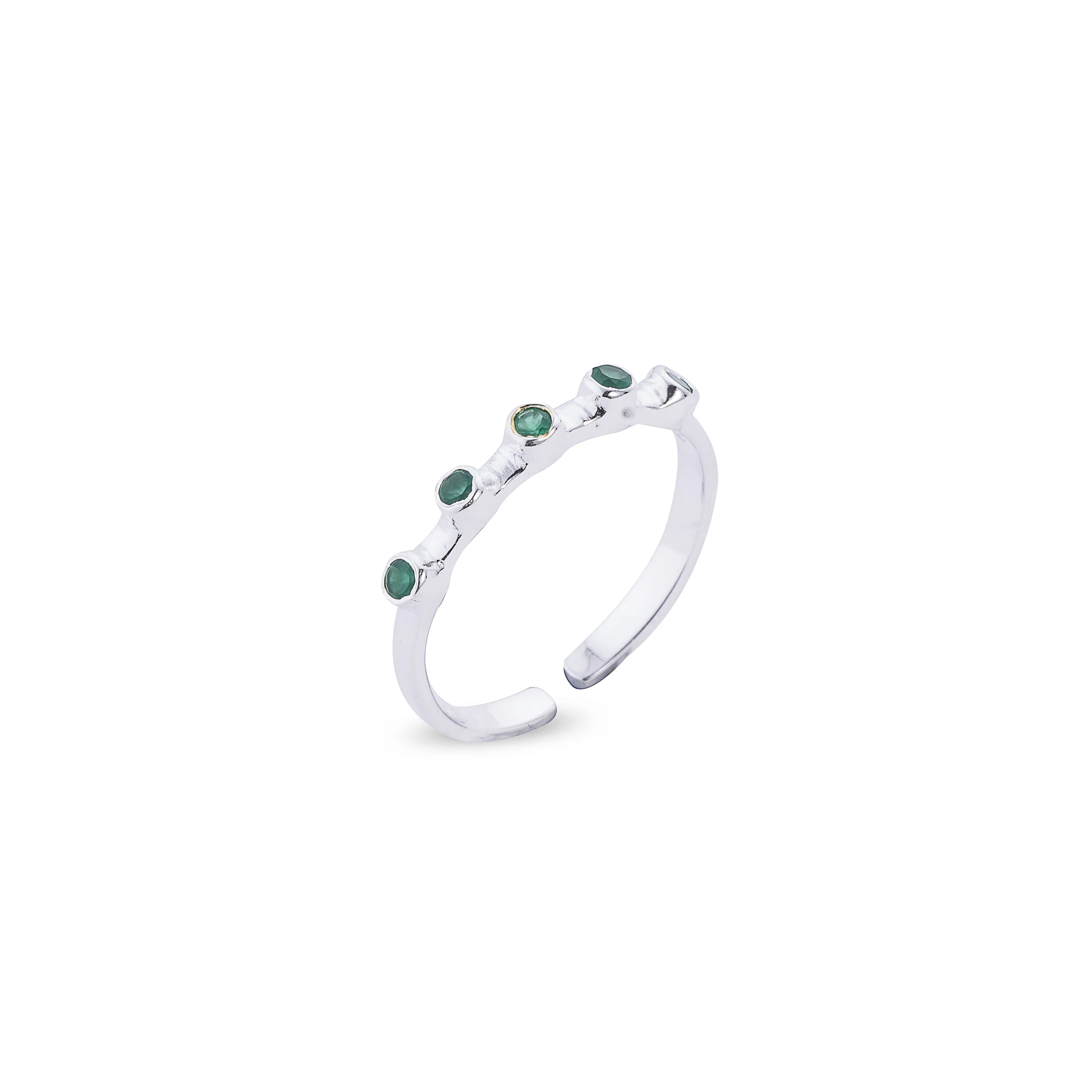 Melina Birthstone Ring, Sterling Silver