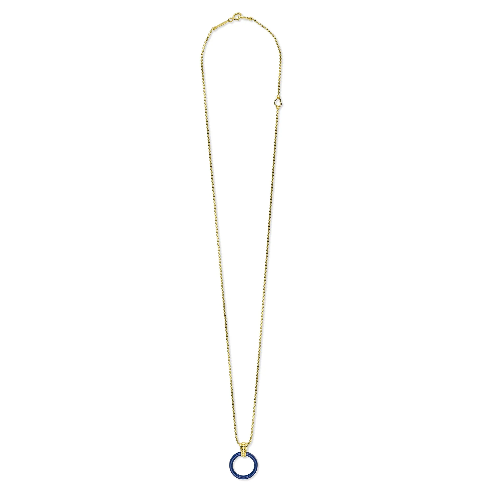 Meridian Large 18K Gold Ceramic Circle Pendant Necklace