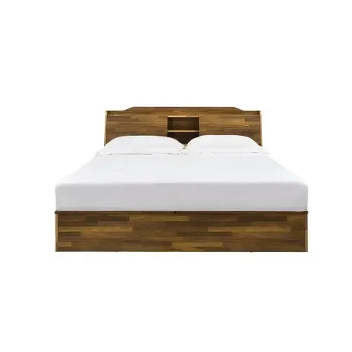 Monica Queen Bed, Walnut Finish