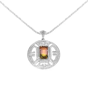 MULTI-COLOR TOURMALINE NECKLACE - "WISDOM"