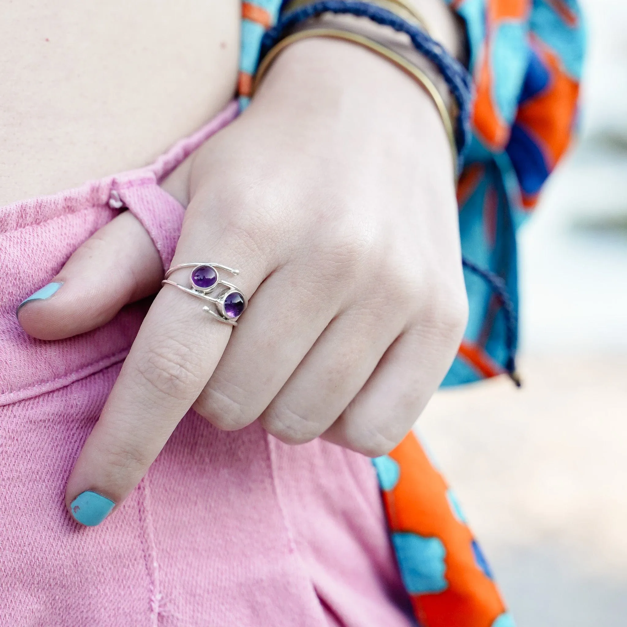 Mystic Frog Gem Ring