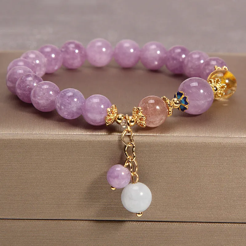 Natural Amethyst Bracelet!So Beautiful!Great gift idea for her!