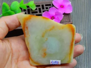 Natural Jade Rough Jadeite Raw (155g, 57X56X28mm)