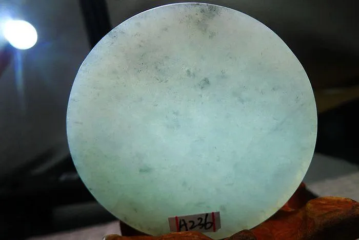 Natural Jade Rough Jadeite Raw (46g,5.2X0.65cm)