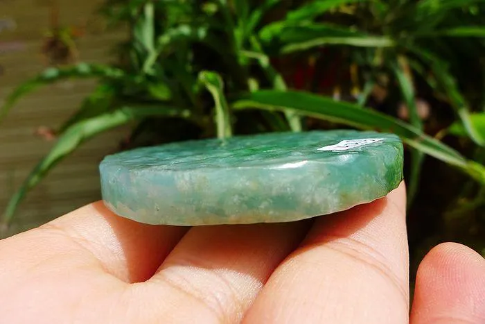 Natural Jade Rough Jadeite Raw (59g,5.5X0.75cm)