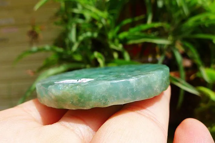 Natural Jade Rough Jadeite Raw (59g,5.5X0.75cm)