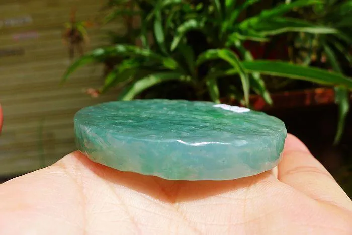 Natural Jade Rough Jadeite Raw (59g,5.5X0.75cm)