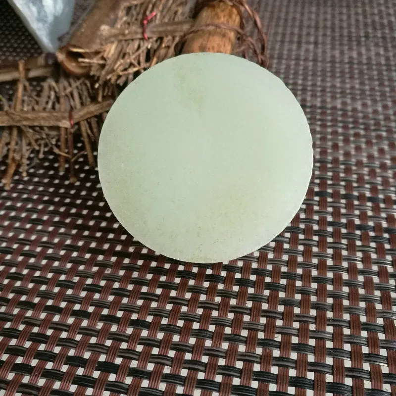 Natural Kunlun Jade Rough Nephrite Raw (133g,5.4X2cm)