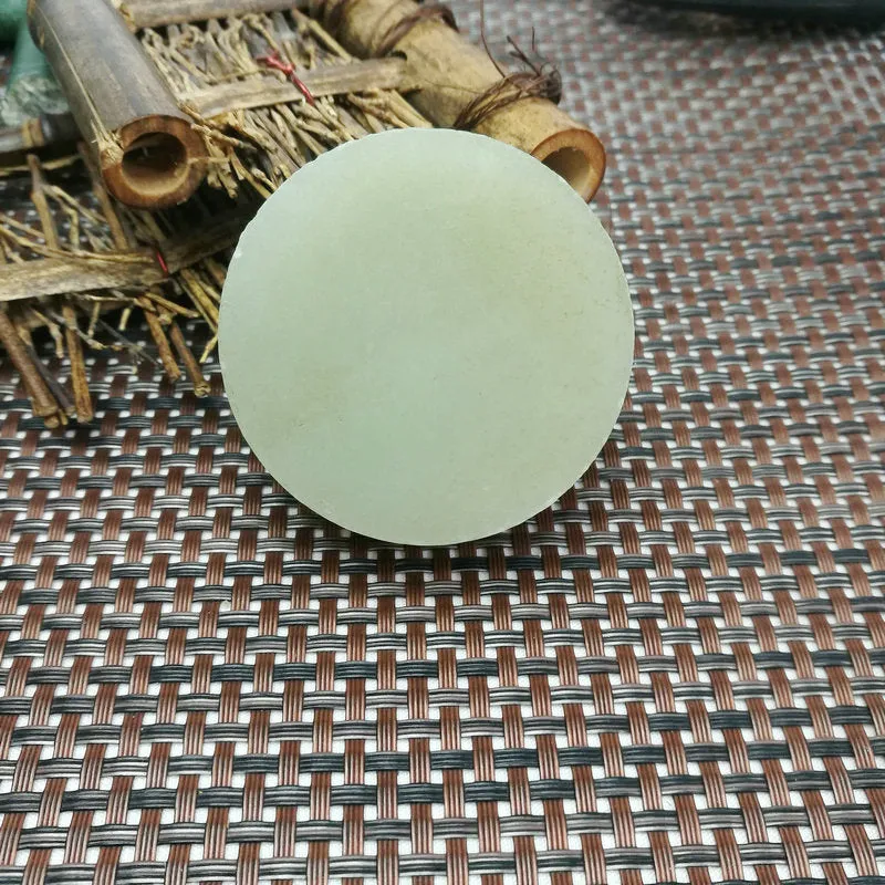 Natural Kunlun Jade Rough Nephrite Raw (133g,5.4X2cm)