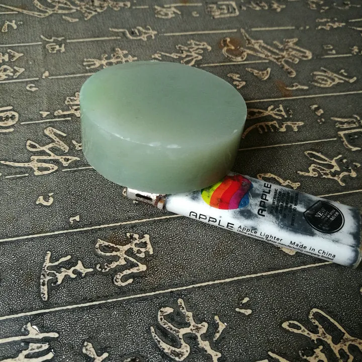 Natural Kunlun Jade Rough Nephrite Raw (152g, 5.8X2cm)