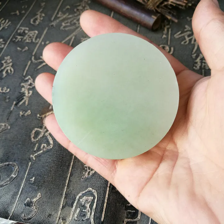 Natural Kunlun Jade Rough Nephrite Raw (158g, 5.8X5.8X1.9cm)