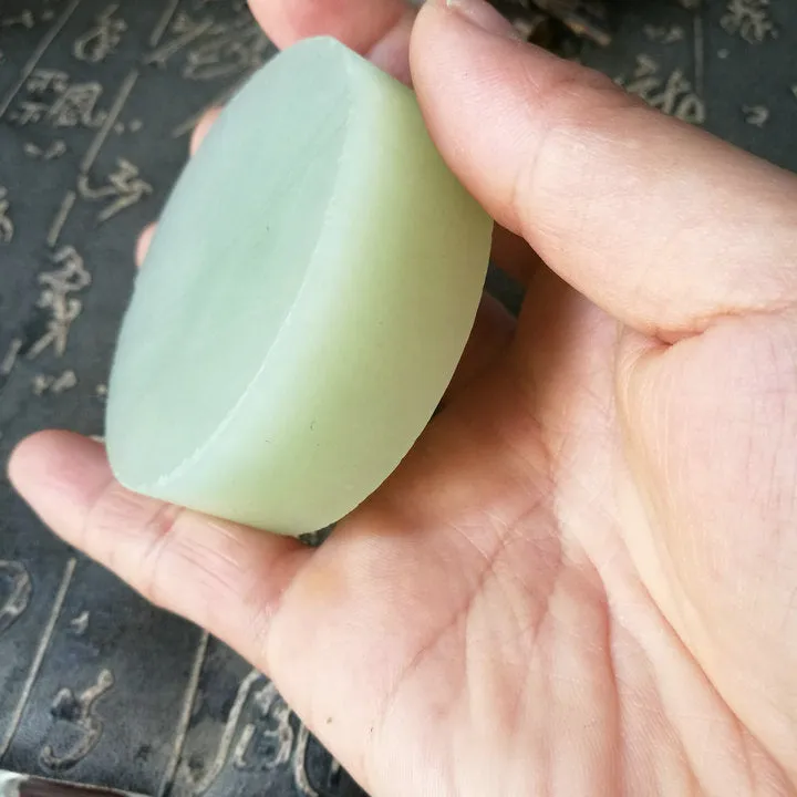 Natural Kunlun Jade Rough Nephrite Raw (158g, 5.8X5.8X1.9cm)