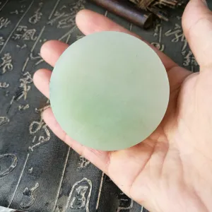 Natural Kunlun Jade Rough Nephrite Raw (158g, 5.8X5.8X1.9cm)