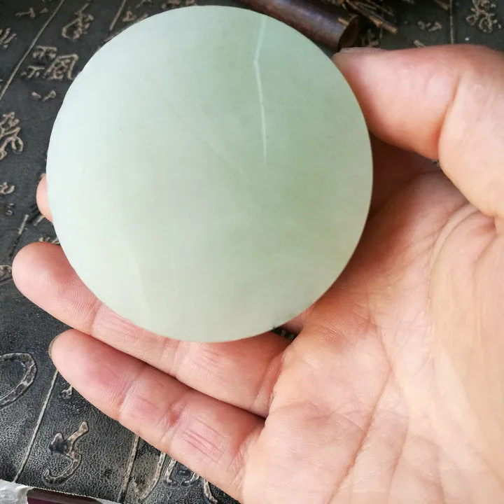 Natural Kunlun Jade Rough Nephrite Raw (158g, 5.8X5.8X1.9cm)