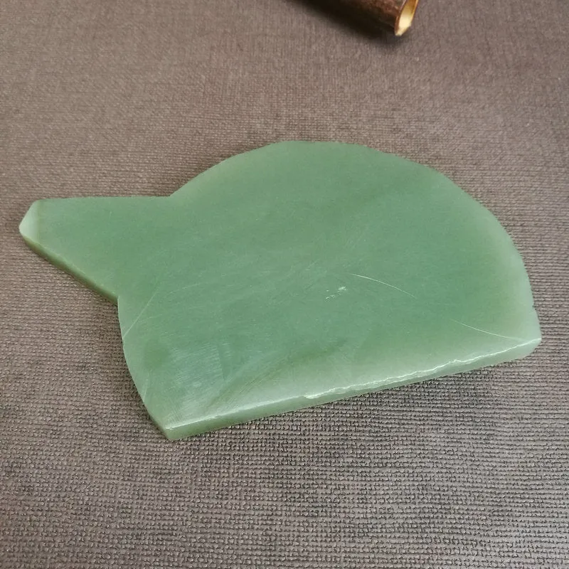 Natural Kunlun Jade Rough Nephrite Raw (186g,10X7.5X0.9cm)