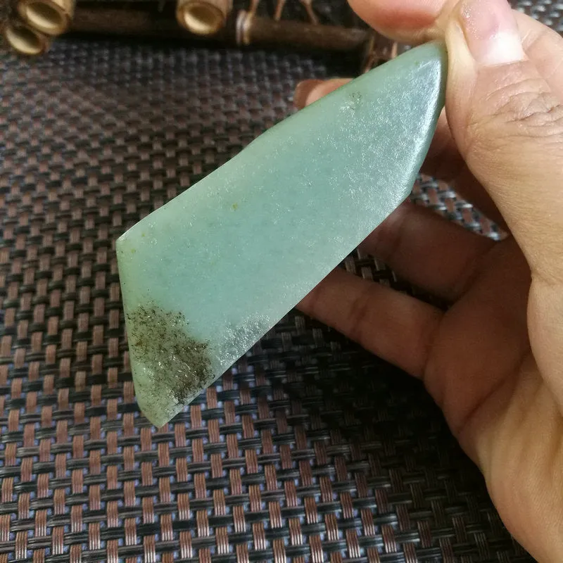 Natural Kunlun Jade Rough Nephrite Raw (273g,7X4.4X3cm)