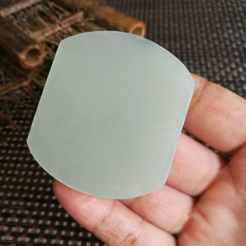 Natural Kunlun Jade Rough Nephrite Raw (55g,5.2X4.5X0.9cm)