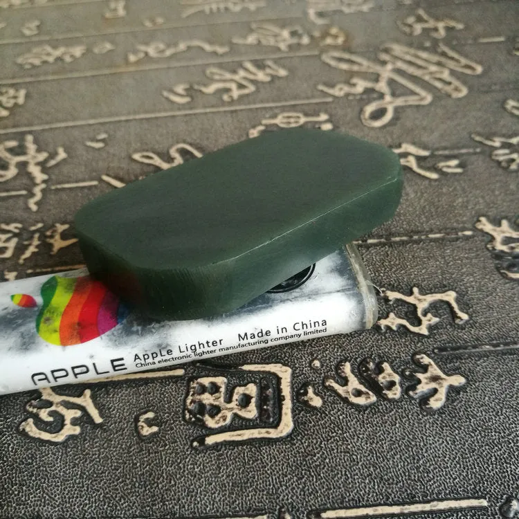 Natural Kunlun Jade Rough Nephrite Raw (58g, 6X3.9X0.9cm)