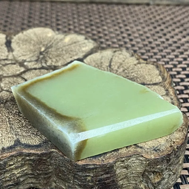 Natural Kunlun Jade Rough Nephrite Raw (59g,5.5X3.7X1.0cm)