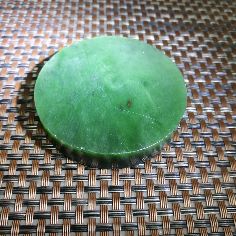 Natural Kunlun Jade Rough Nephrite Raw (92g,5.8X1.2cm)