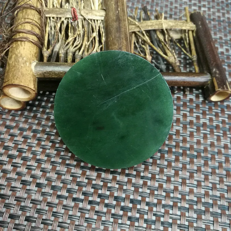 Natural Kunlun Jade Rough Nephrite Raw (92g,5.8X1.2cm)