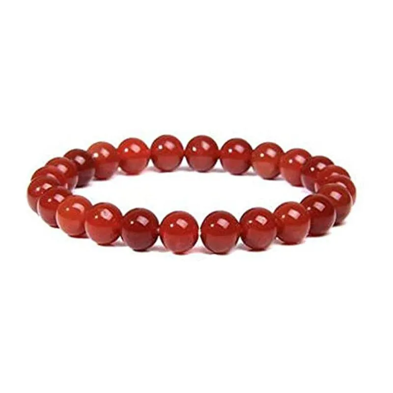 Natural Tiger Eye Volcanic Rock Agate Beads Bracelet