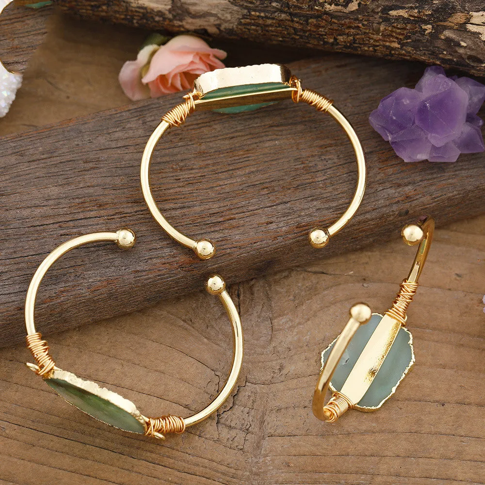 NaturHandmade Natural Jade Stone Fashion Bracelet al Jade Fashion Trend Handmade Bracelet