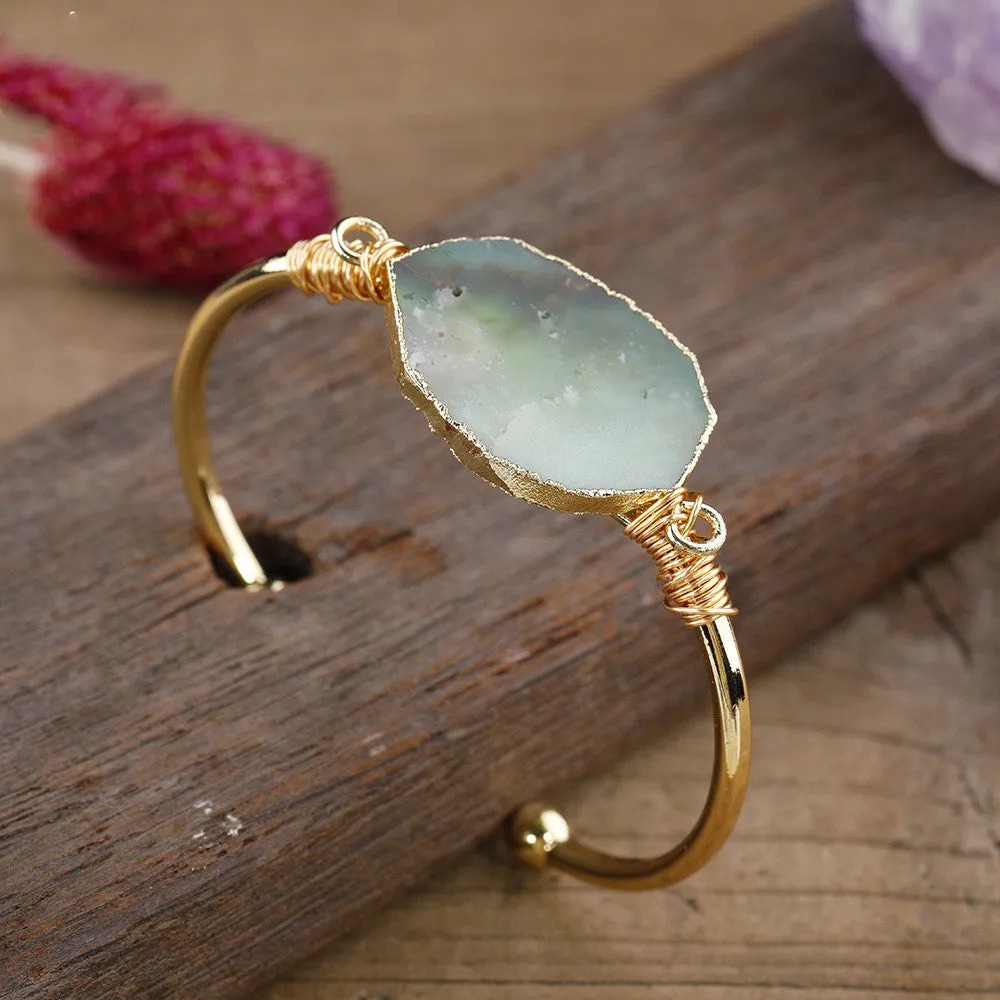 NaturHandmade Natural Jade Stone Fashion Bracelet al Jade Fashion Trend Handmade Bracelet