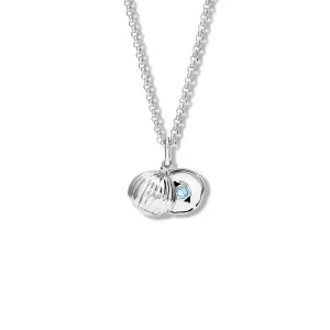 Noisette Necklace Pendant Silver - Blue Topaz