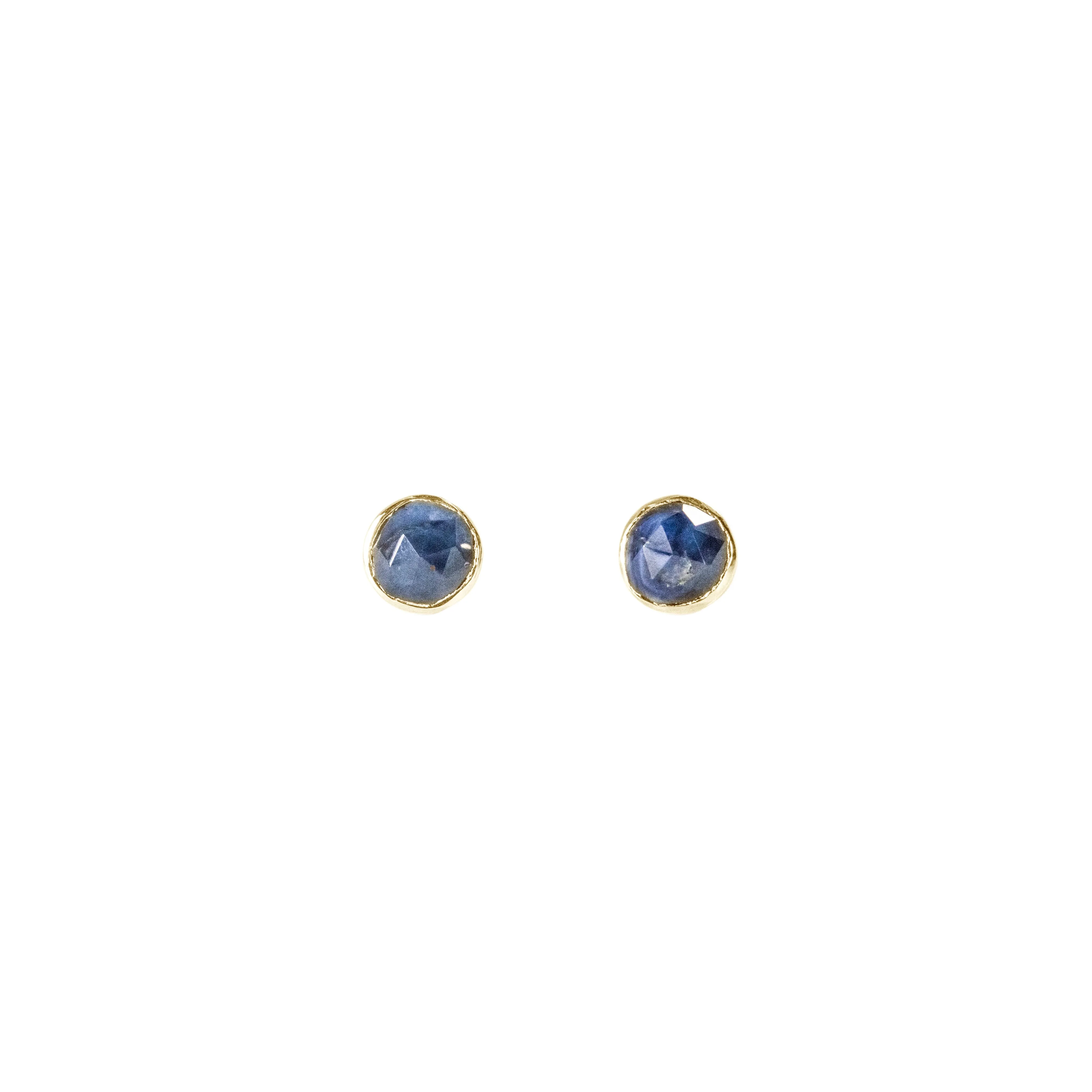 Organic Set Gemstone Stud Earrings