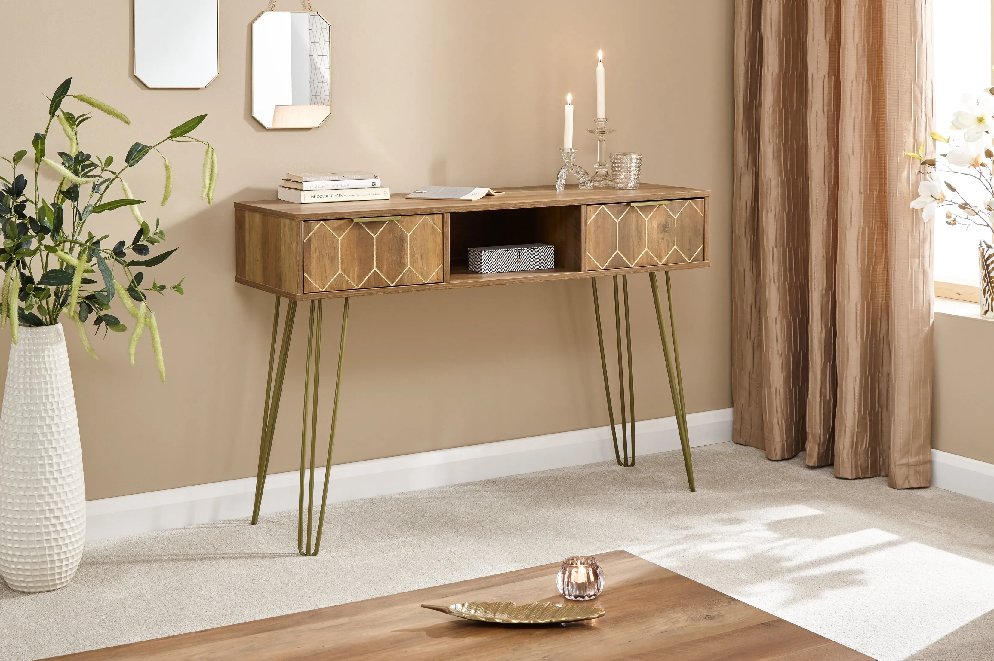 Orleans 2 Drawer Console Table Mango