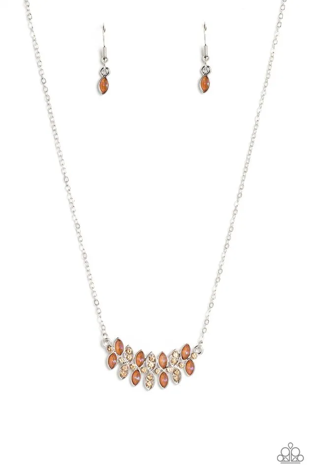 Paparazzi Necklace ~ Lustrous Laurels - Brown