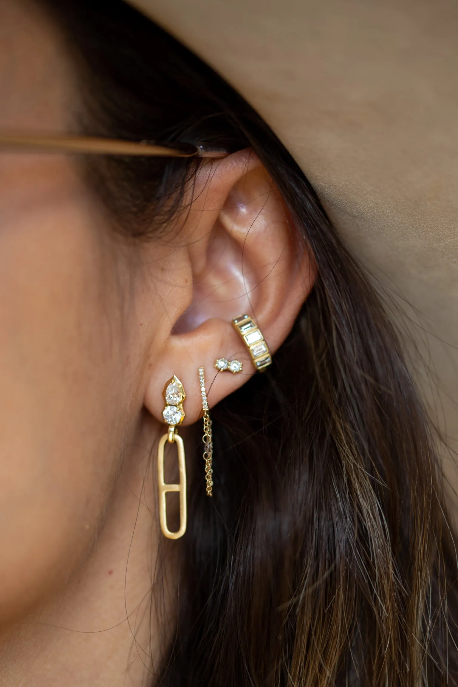 Paperclip Drop Earrings