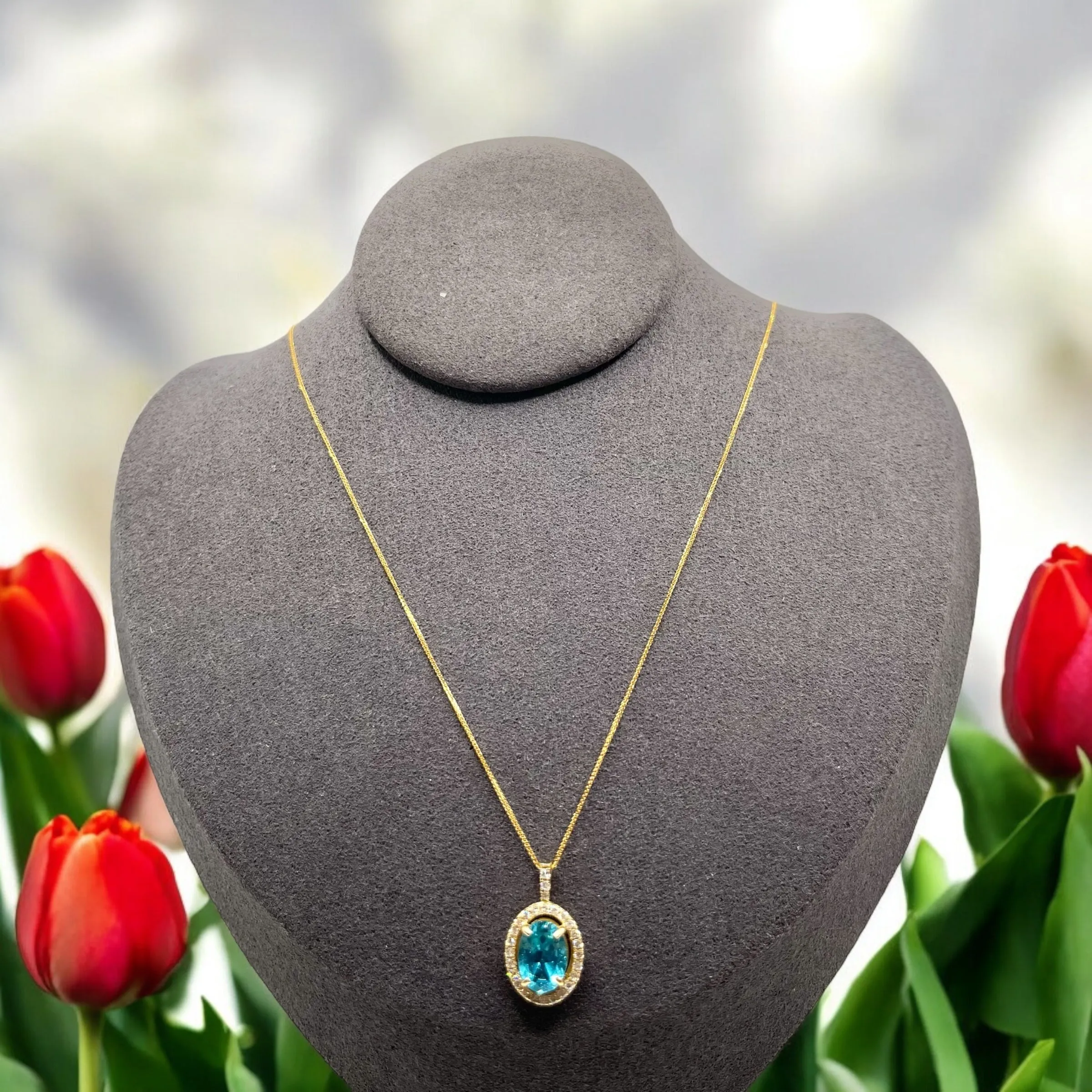 PARAIBA TOPAZ NECKLACE