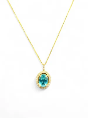 PARAIBA TOPAZ NECKLACE