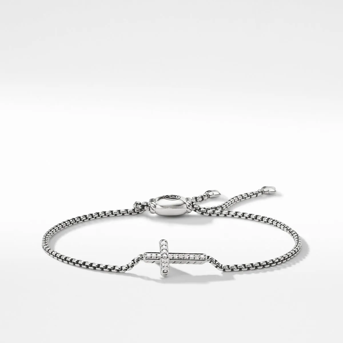 Pave Cross Bracelet with Diamonds