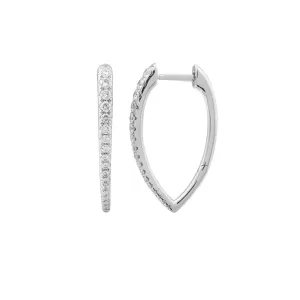 Petal Diamond Hoops