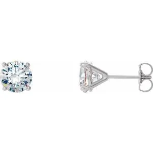 Platinum 1 1/2 CTW Natural Diamond Cocktail-Style Earrings