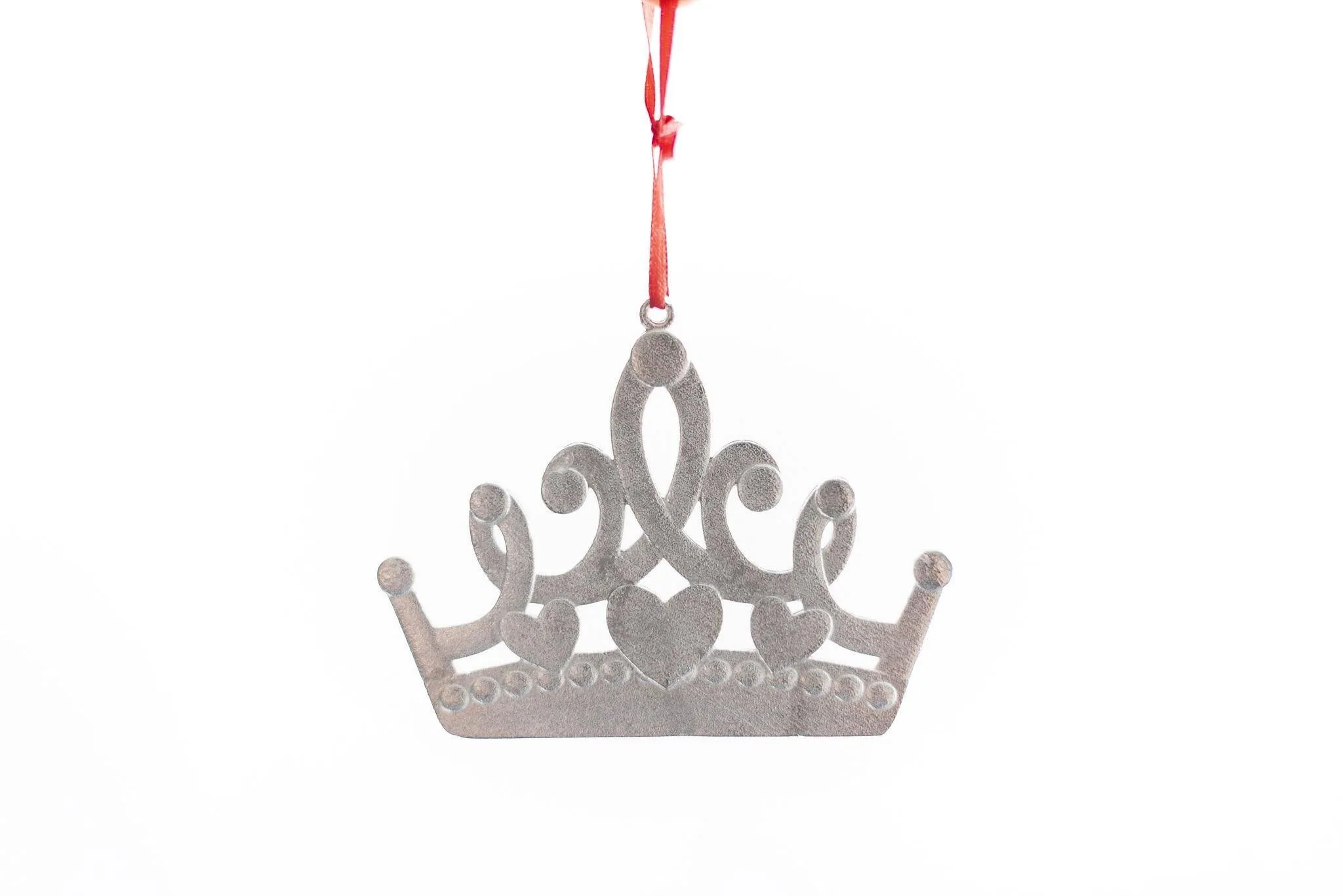 Princess Crown Gifts - Crown Christmas Ornament Pewter