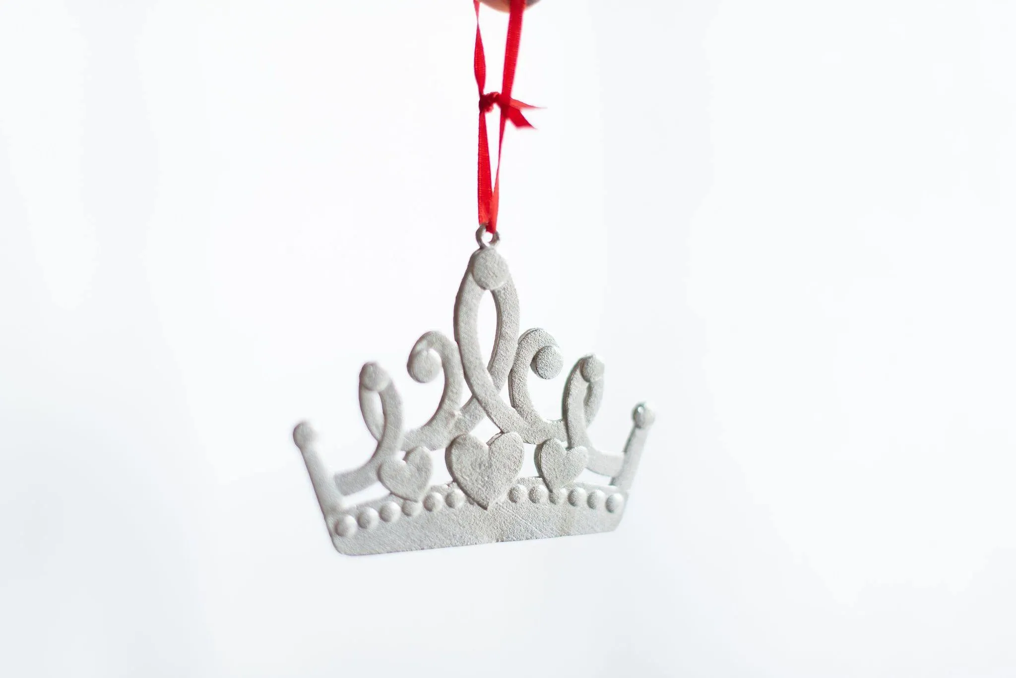 Princess Crown Gifts - Crown Christmas Ornament Pewter