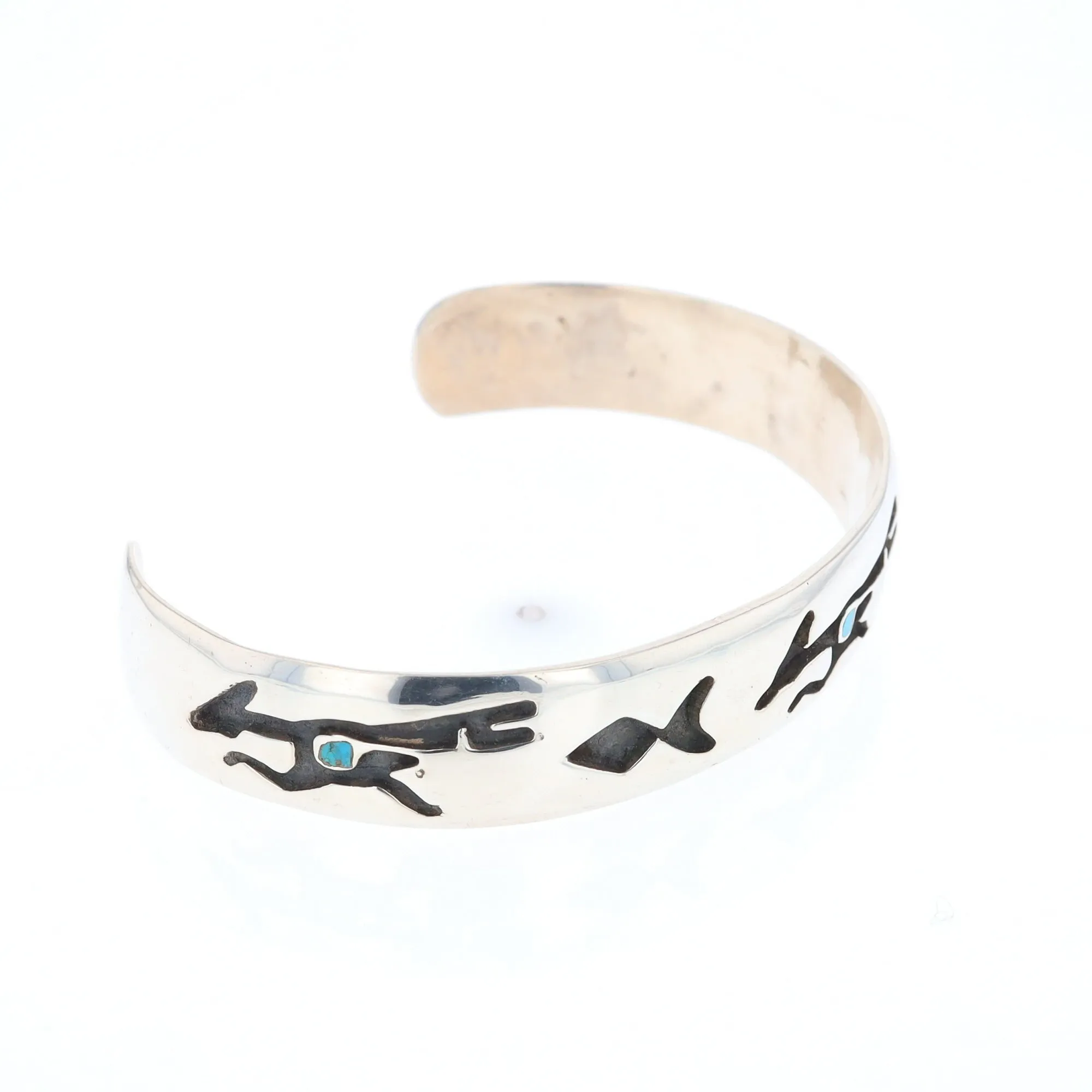 Road Runner and Arrowhead Sterling Silver Cuff