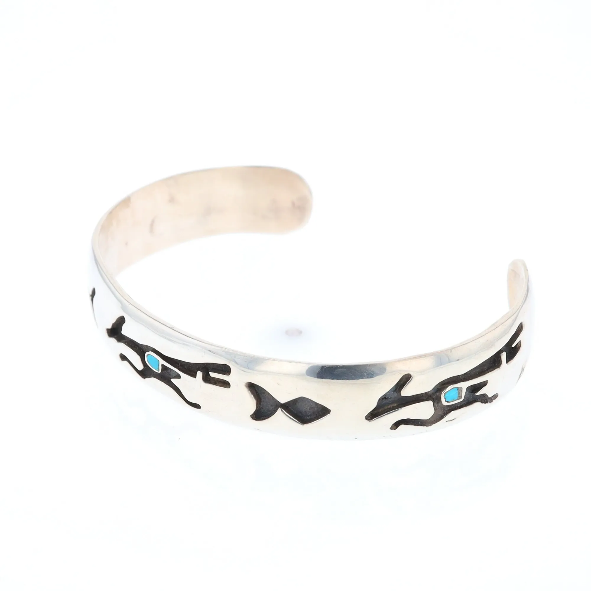 Road Runner and Arrowhead Sterling Silver Cuff