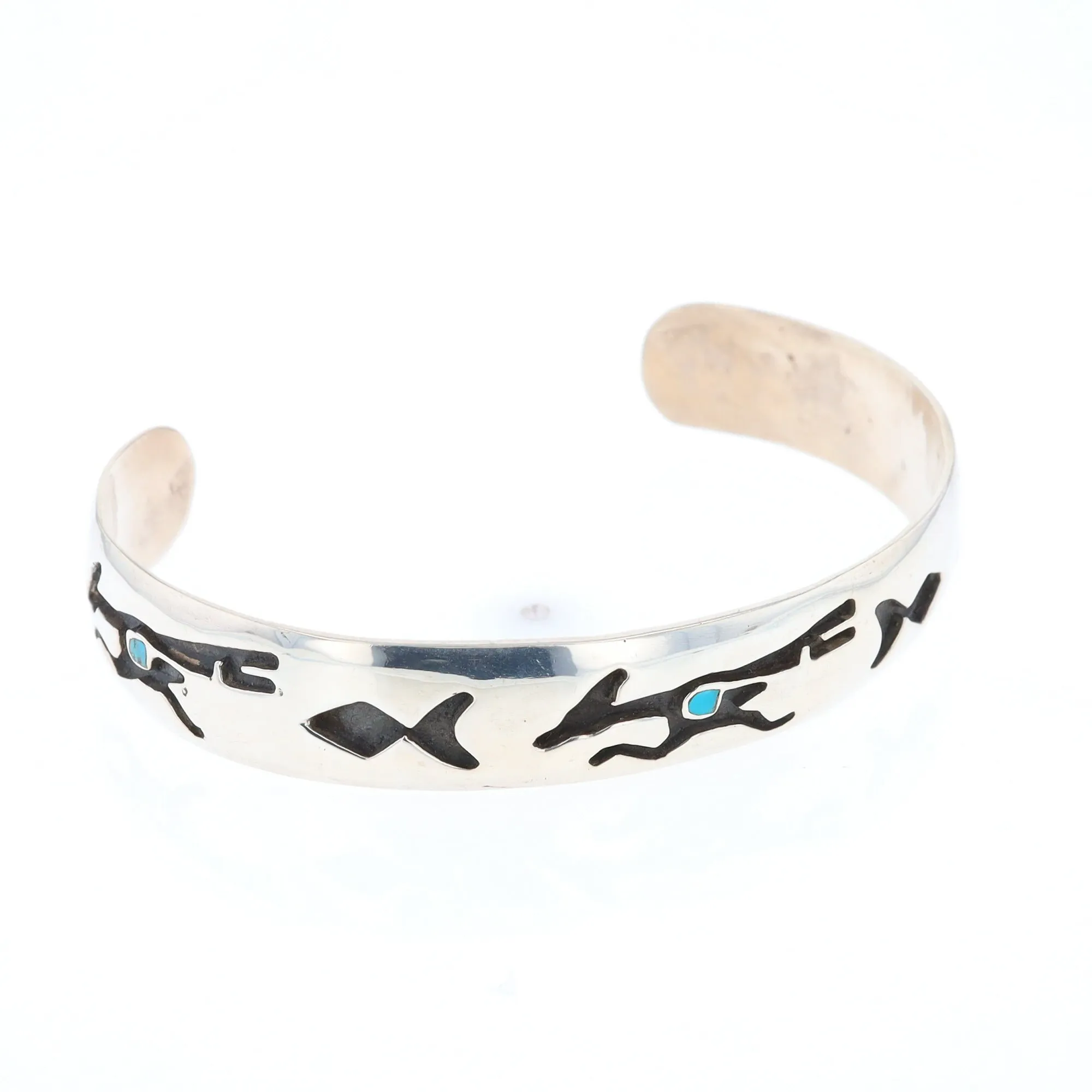 Road Runner and Arrowhead Sterling Silver Cuff