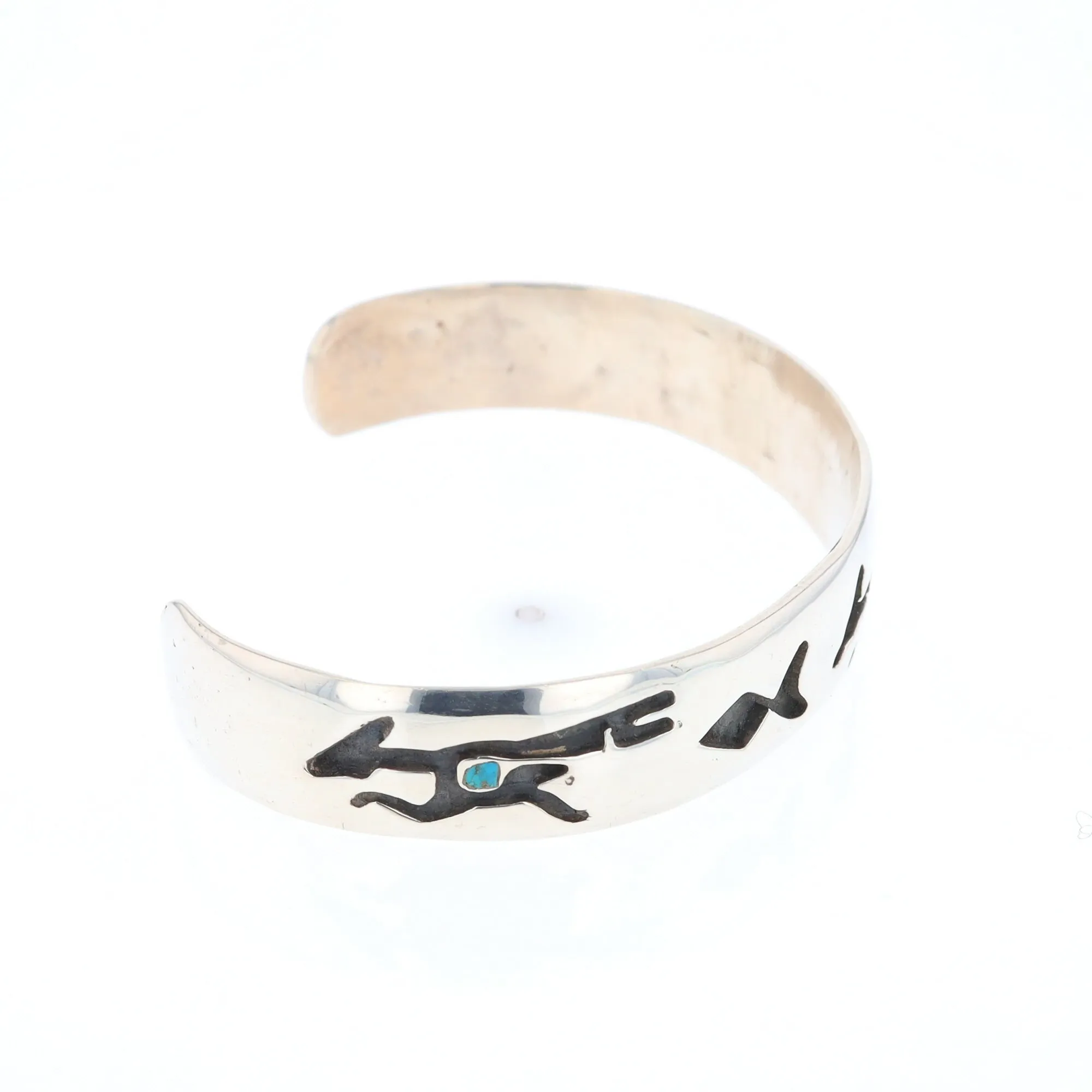 Road Runner and Arrowhead Sterling Silver Cuff