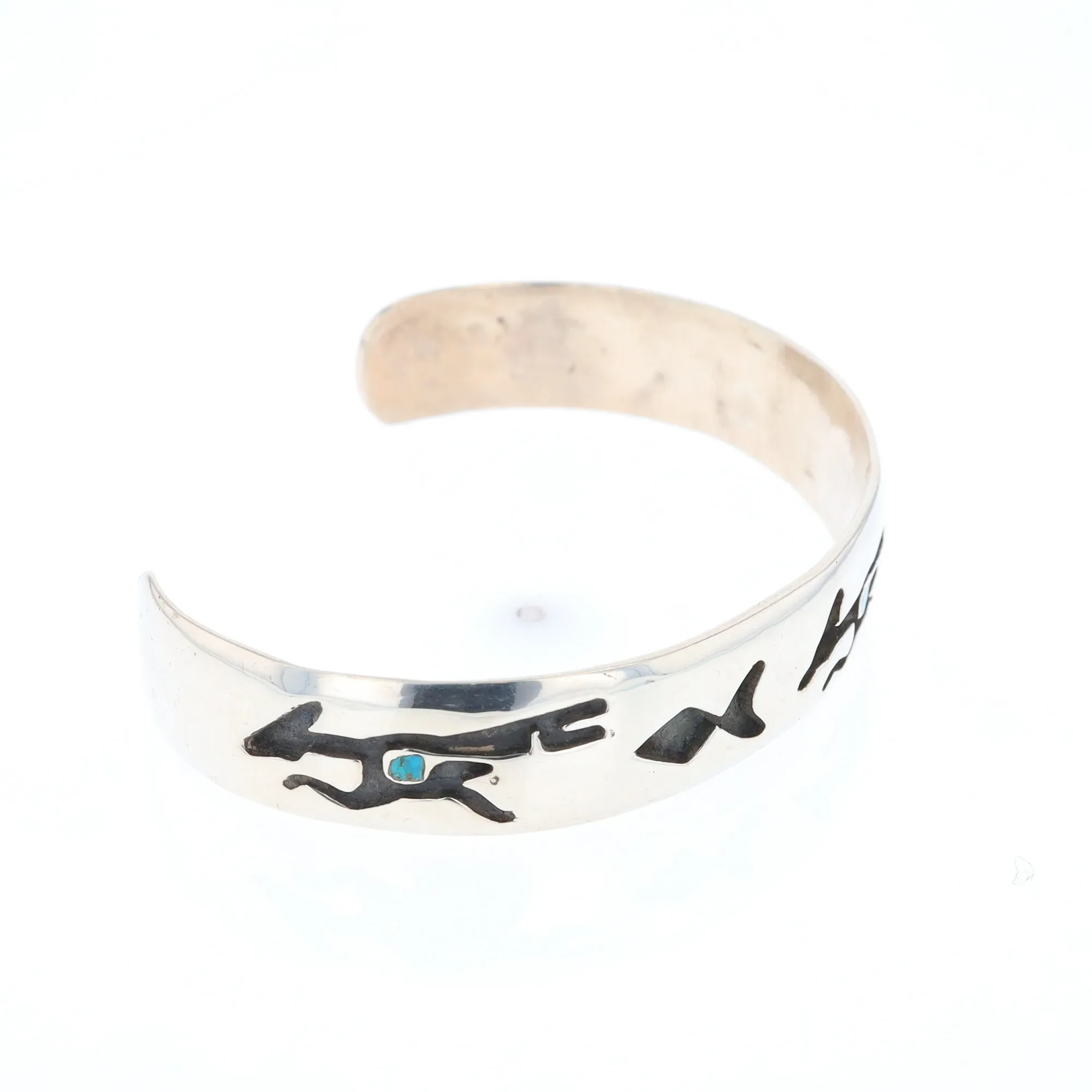 Road Runner and Arrowhead Sterling Silver Cuff