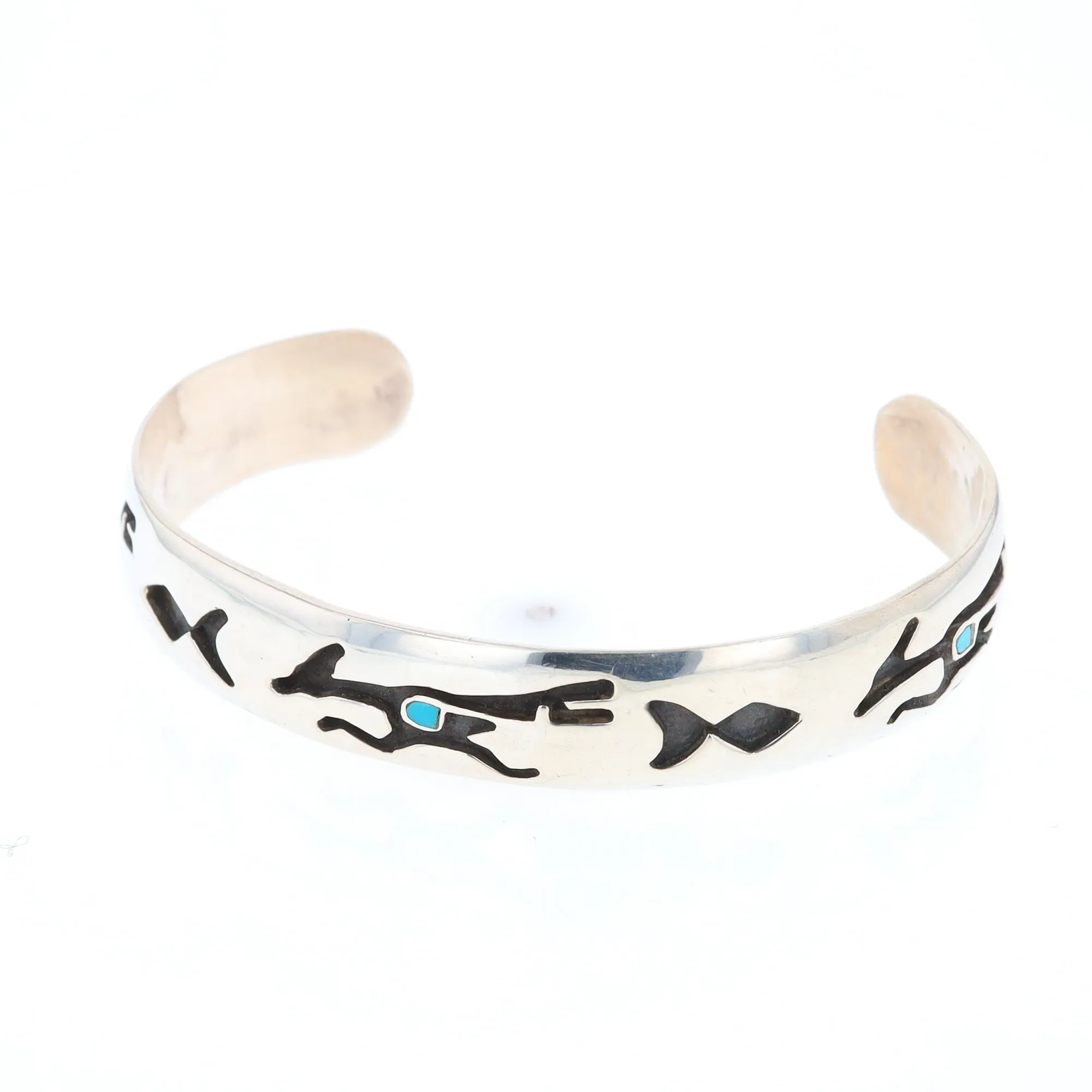 Road Runner and Arrowhead Sterling Silver Cuff