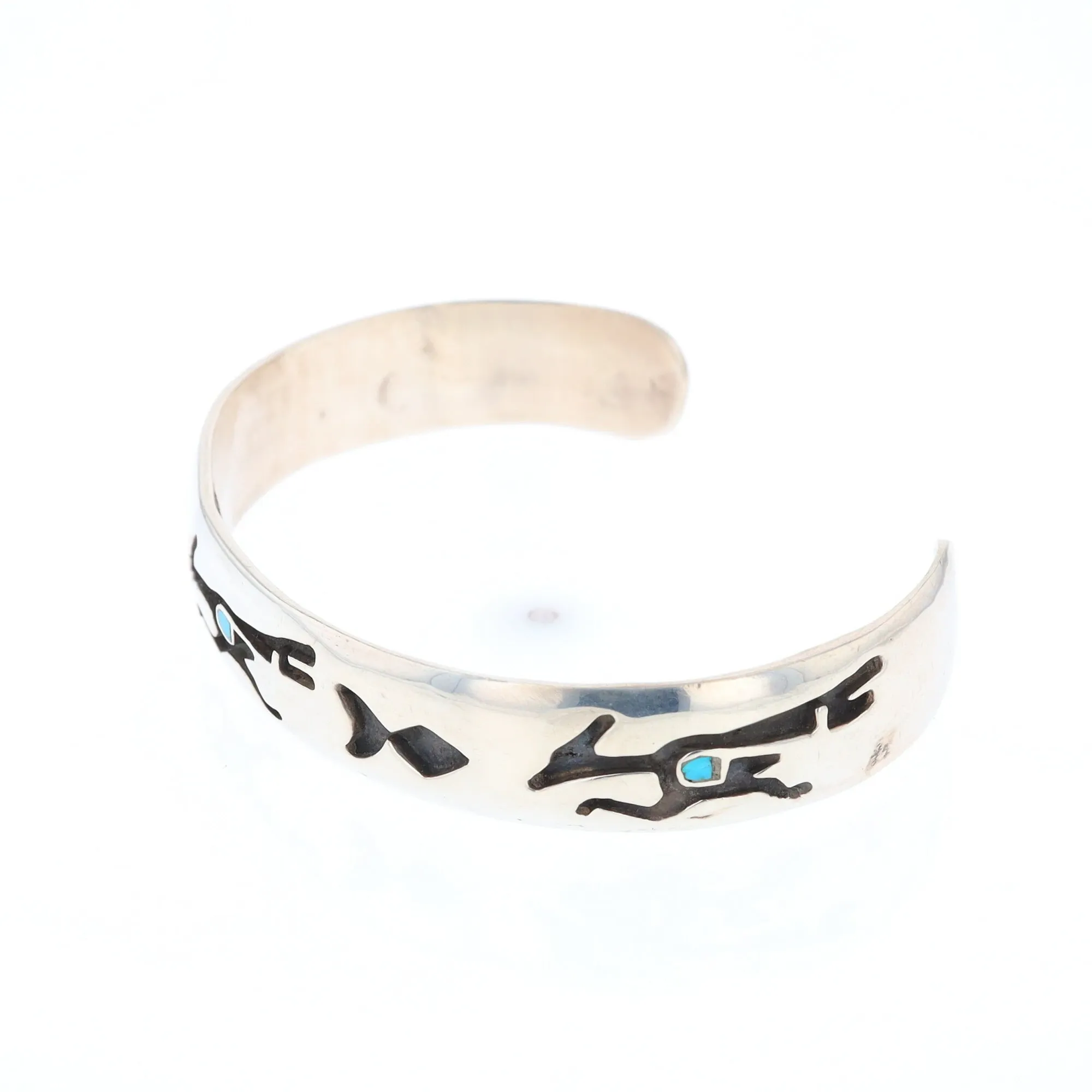 Road Runner and Arrowhead Sterling Silver Cuff