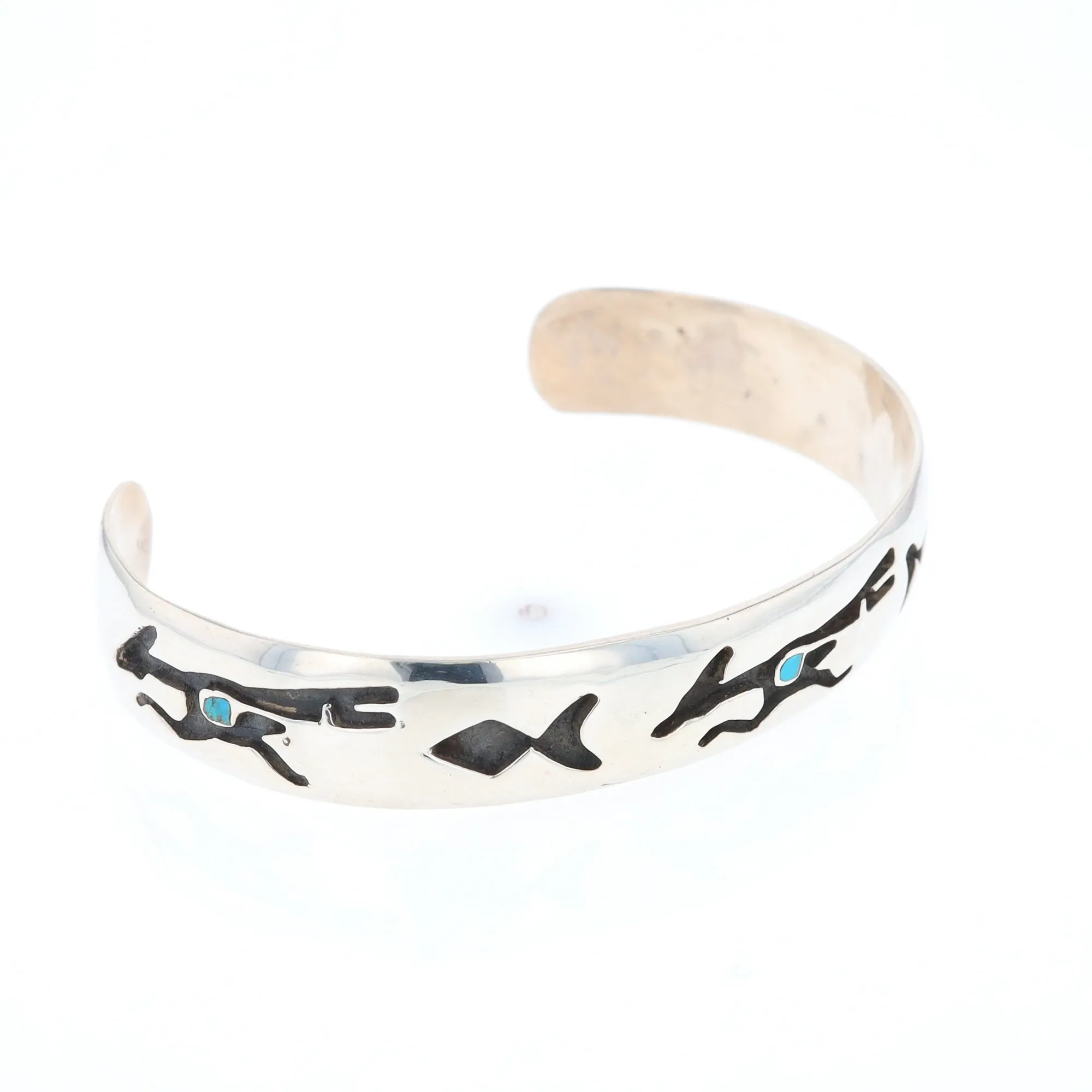 Road Runner and Arrowhead Sterling Silver Cuff